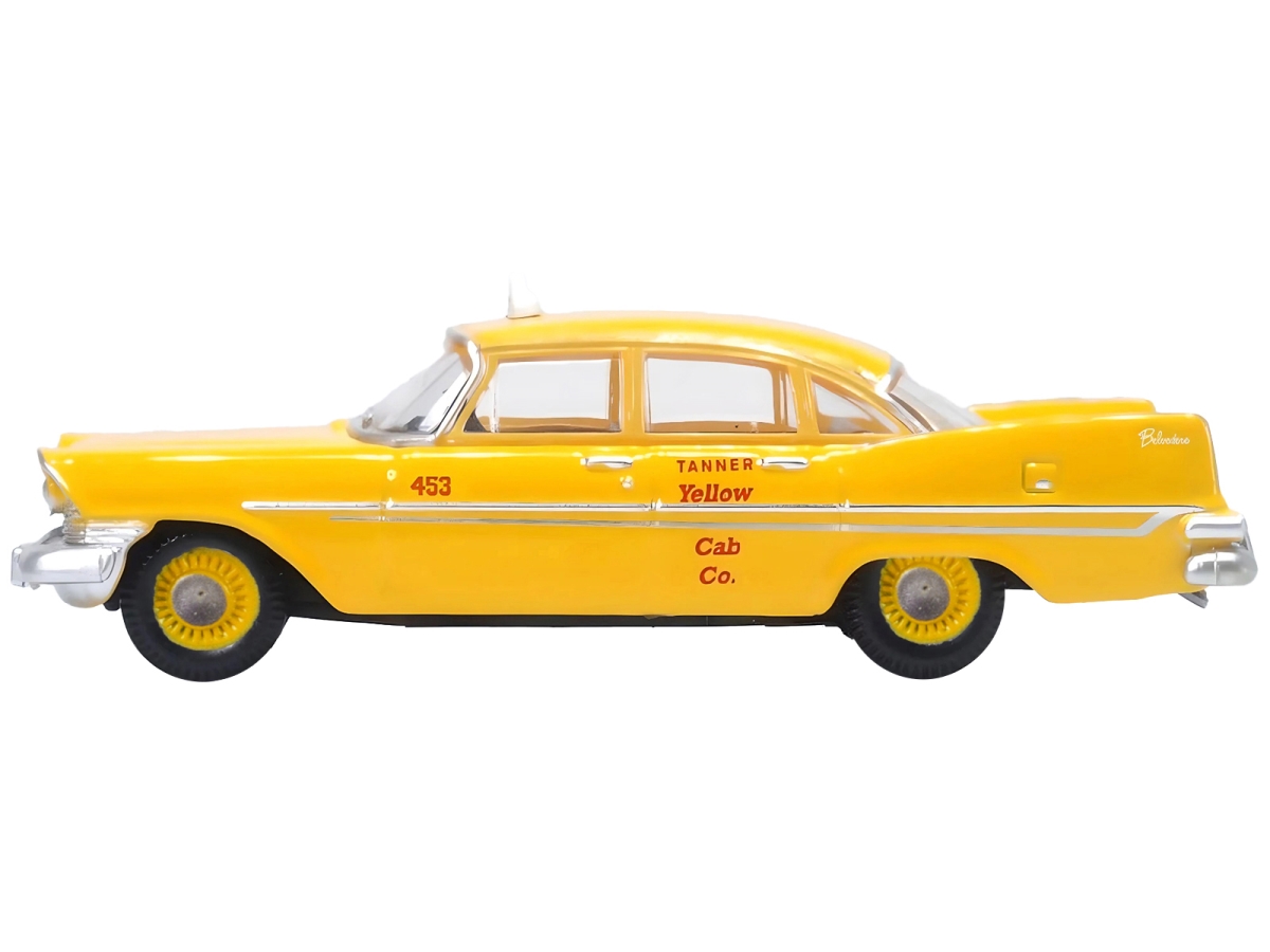 Picture of GMP 87PS59002 1959 Plymouth Belvedere Taxi Tanner Cab 1-87 HO Scale Diecast Model Car&#44; Yellow