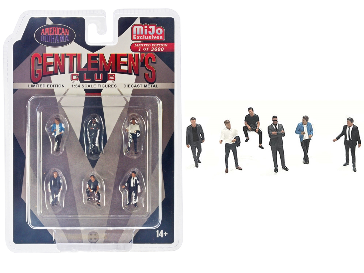 Picture of American Diorama AD-64528MJ Gentlemens Club Diecast Limited Edition to 3600 Piece Worldwide for 1-64 Scale Models Figure - 6 Piece