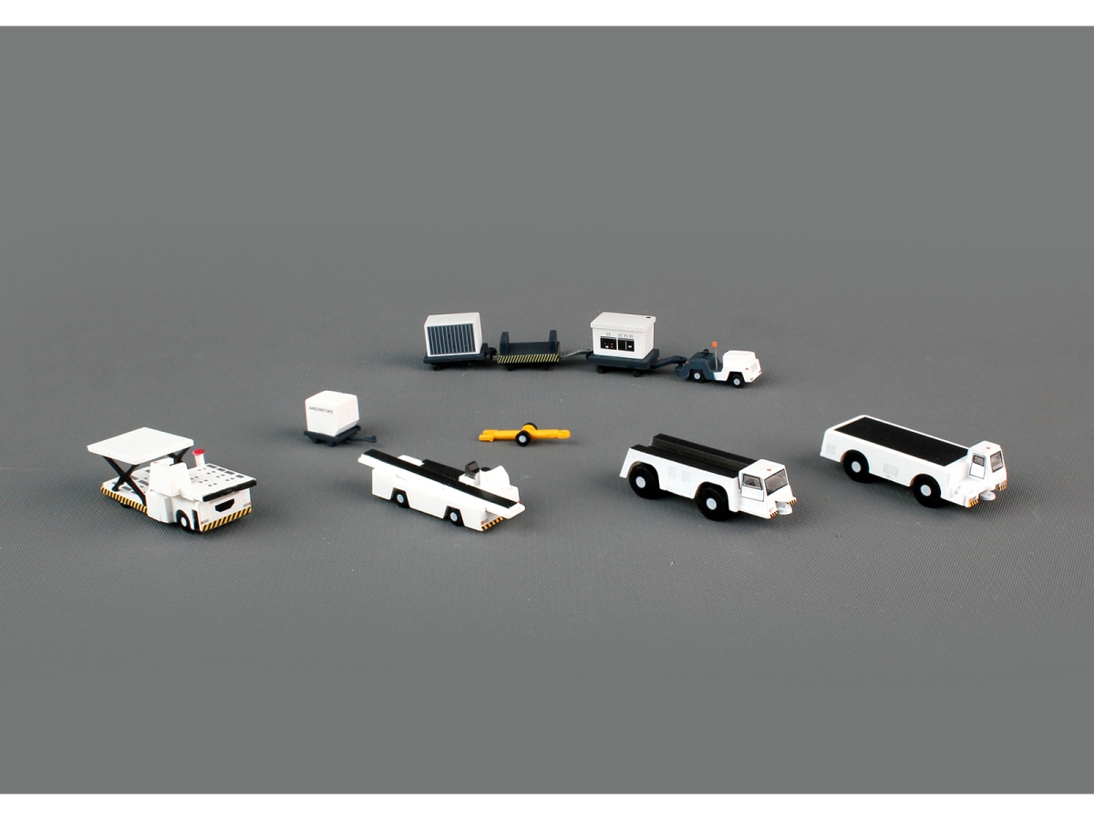 Airport Support Equipment Set Gemini 200 Series Diecast Models - 10 Piece