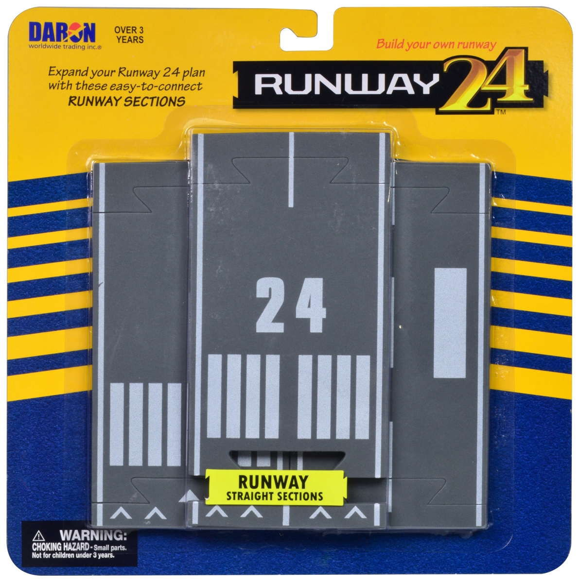 RW910 Runway Straight Sections Set for Diecast Models - 3 Piece