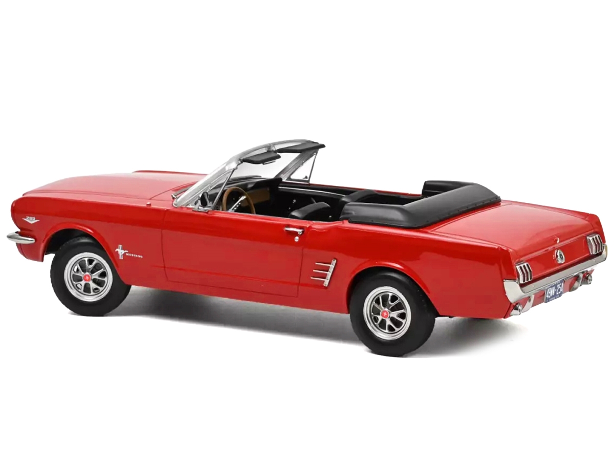 Picture of Norev 182810 1966 Ford Mustang Convertible Signal Flare 1-18 Scale Diecast Model Car&#44; Red