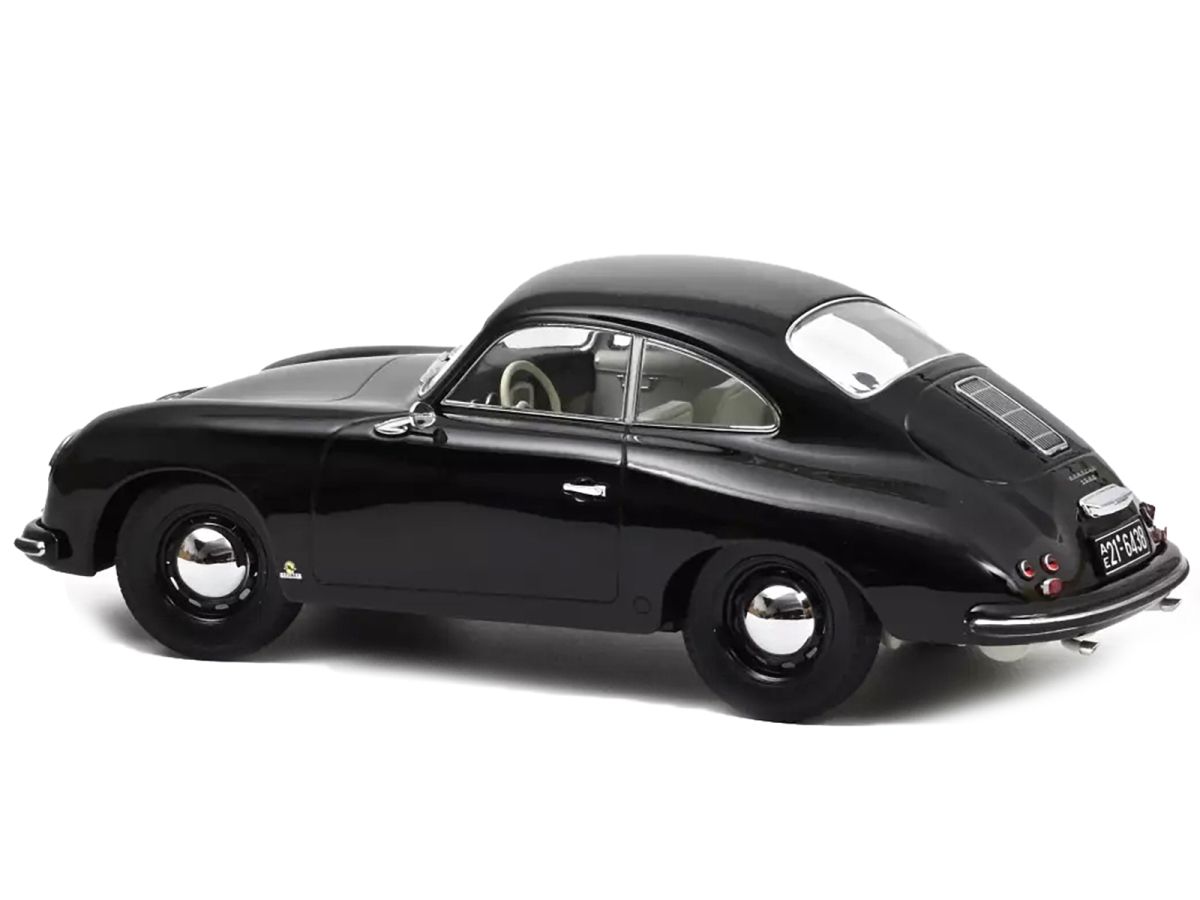 Picture of Norev 187451 1952 Porsche 356 Coupe with Interior 1-18 Scale Diecast Model Car&#44; Black & White