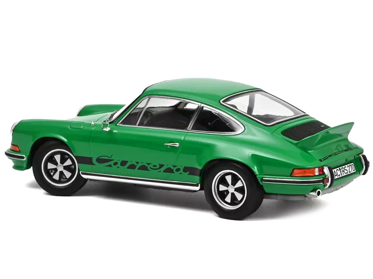Picture of Norev 187680 1973 Porsche 911 RS Touring with Stripes 1-18 Scale Diecast Model Car&#44; Green & Black