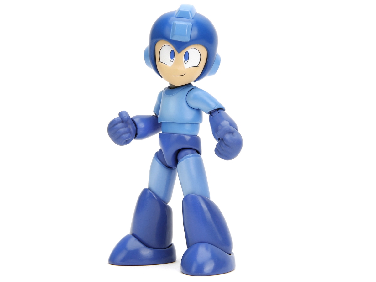 Picture of Jada 34221 4.5 in. Mega Man Moveable Figure with Accessories&#44; Alternate Head & Hands Mega Man 1987 Video Game Model