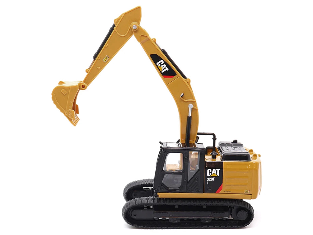 84644CS 1-64 Scale Diecast Hydraulic Model Excavator for CAT Caterpillar 320F L - Yellow & Black