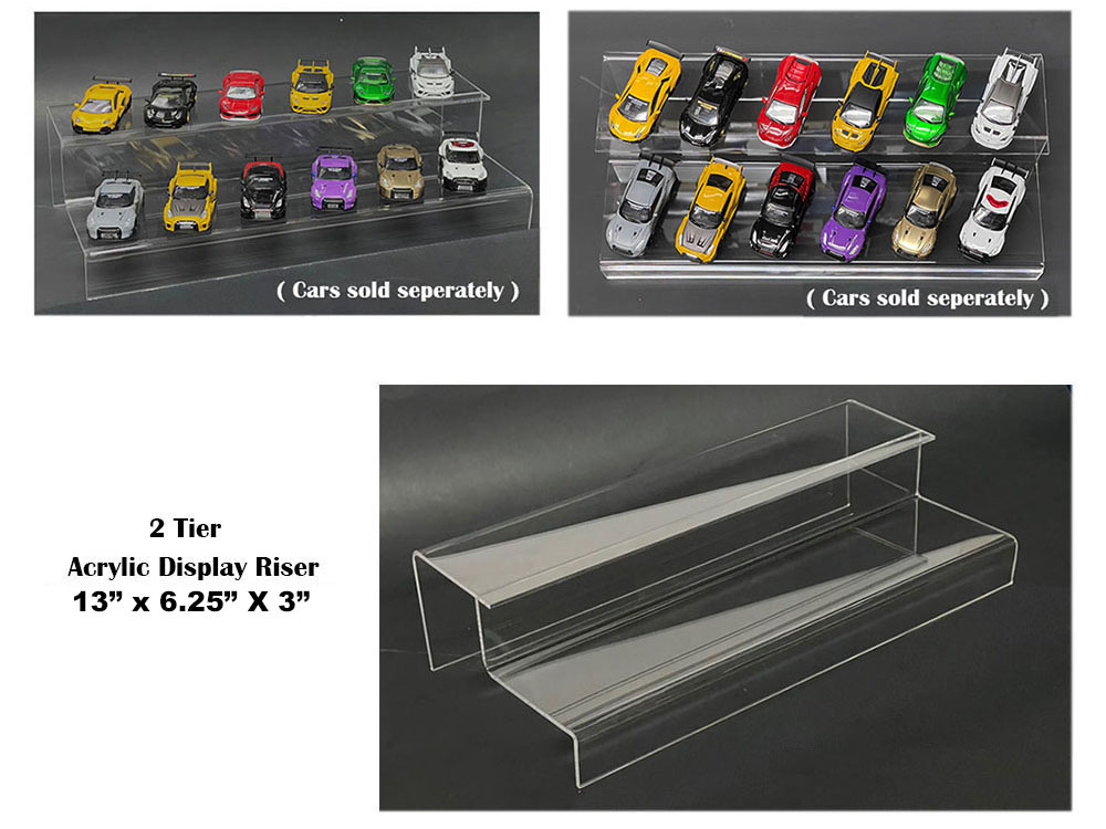MJ13004 2 Tier Acrylic Stand Riser for 1-64 Scale Models