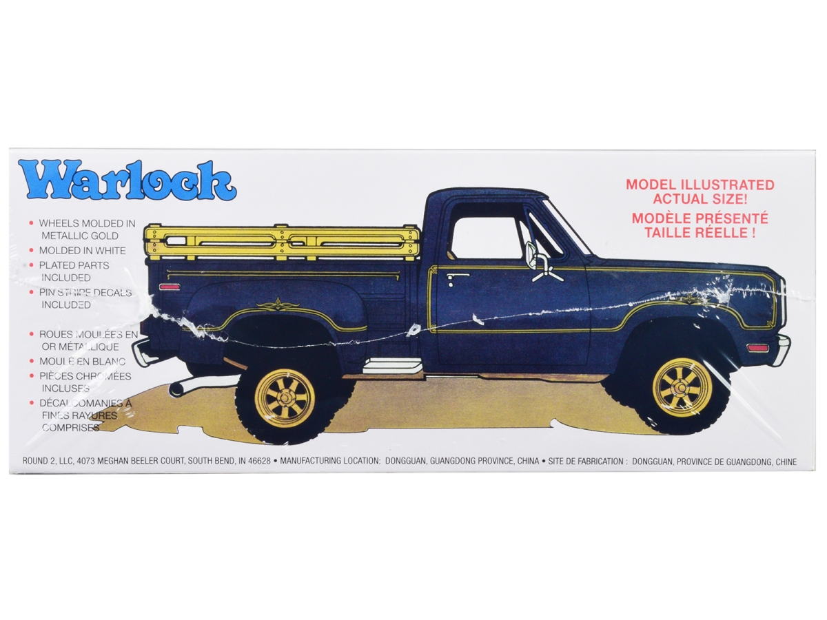 983M 1-25 Scale Plastic Model Truck Kit for 1977 Dodge Warlock Stepside Pickup Skill 2