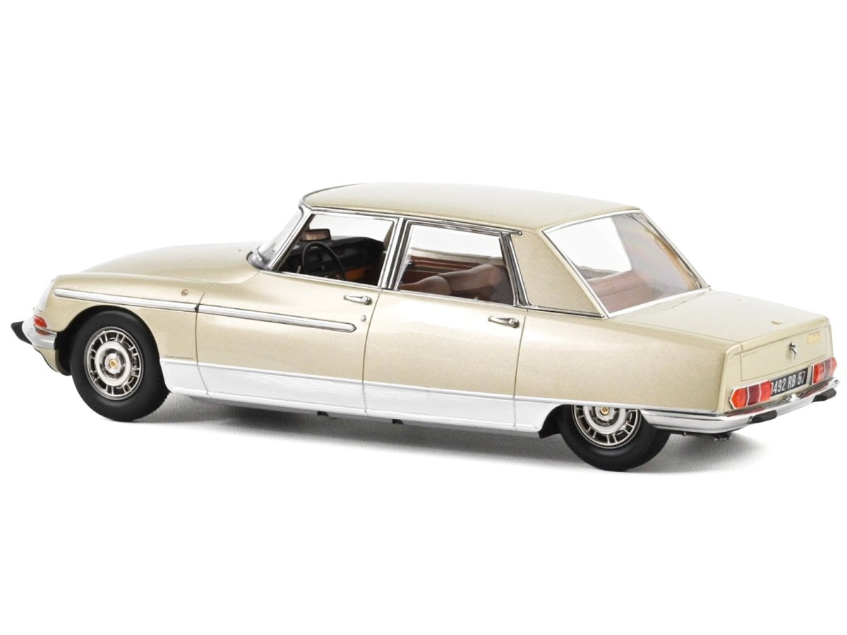 Picture of Norev 181756 1-18 Scale Diecast Model Car for 1969 Citroen DS 21 Lorraine Champagne - Gold Metallic