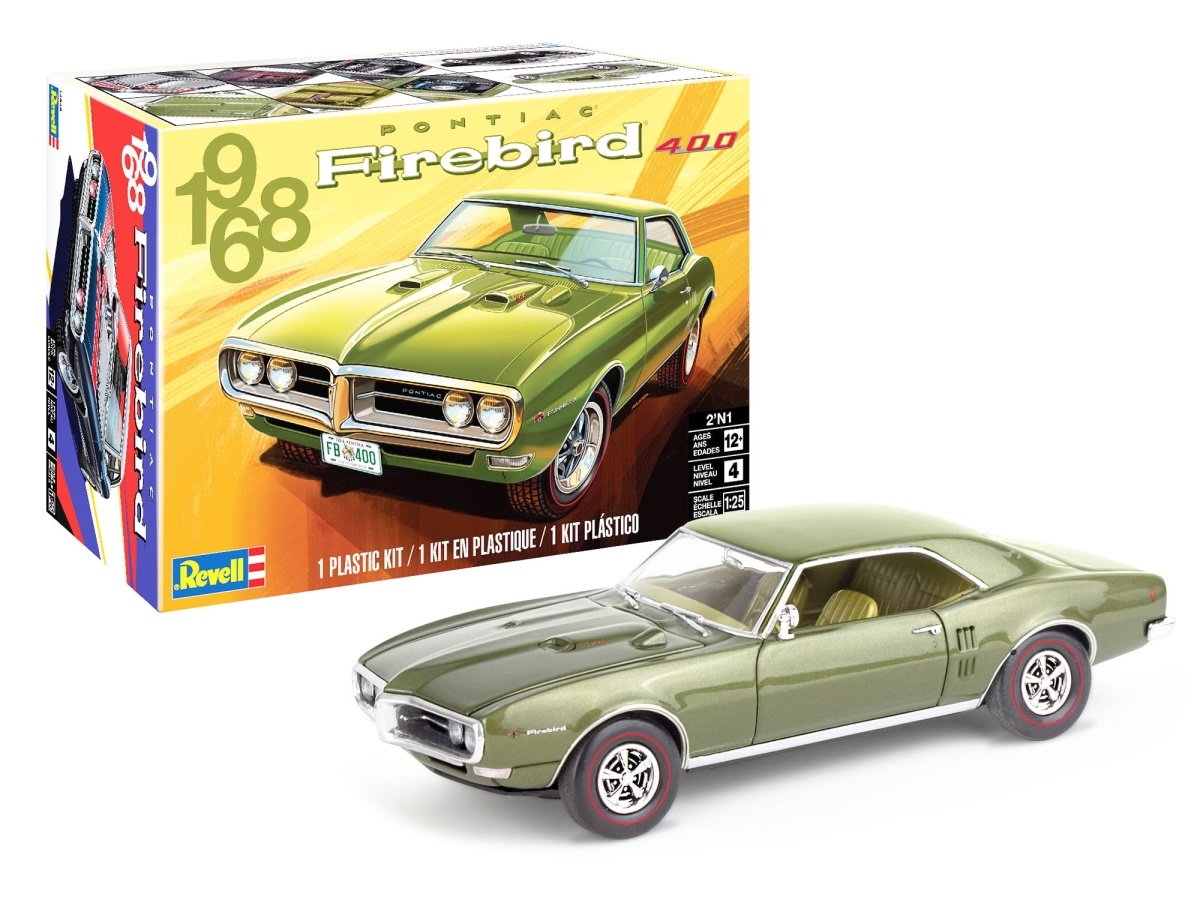 14545 Level 4 1968 Pontiac Firebird 400 2-in-1 1-25 Scale Model Kit