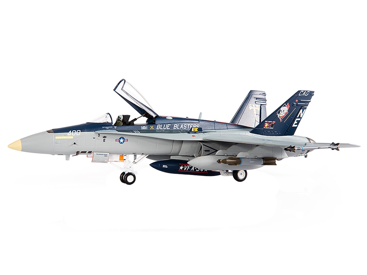 JC Wings  McDonnell Douglas F-A-18C Hornet Aircraft VFA-34 Blue Blasters USS Carl Vinson Last Cruise 2018 United States Navy 1-72 Scale Diecast Model