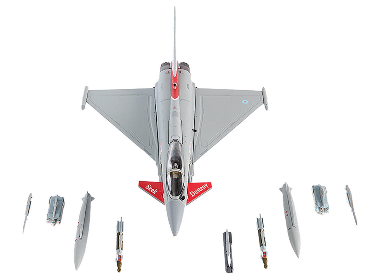 JC Wings  Eurofighter Typhoon FGR4 EF-2000 Aircraft No.41R Squadron 100th Anniversary 2016 British Royal Air Force 1-72 Scale Diecast Model