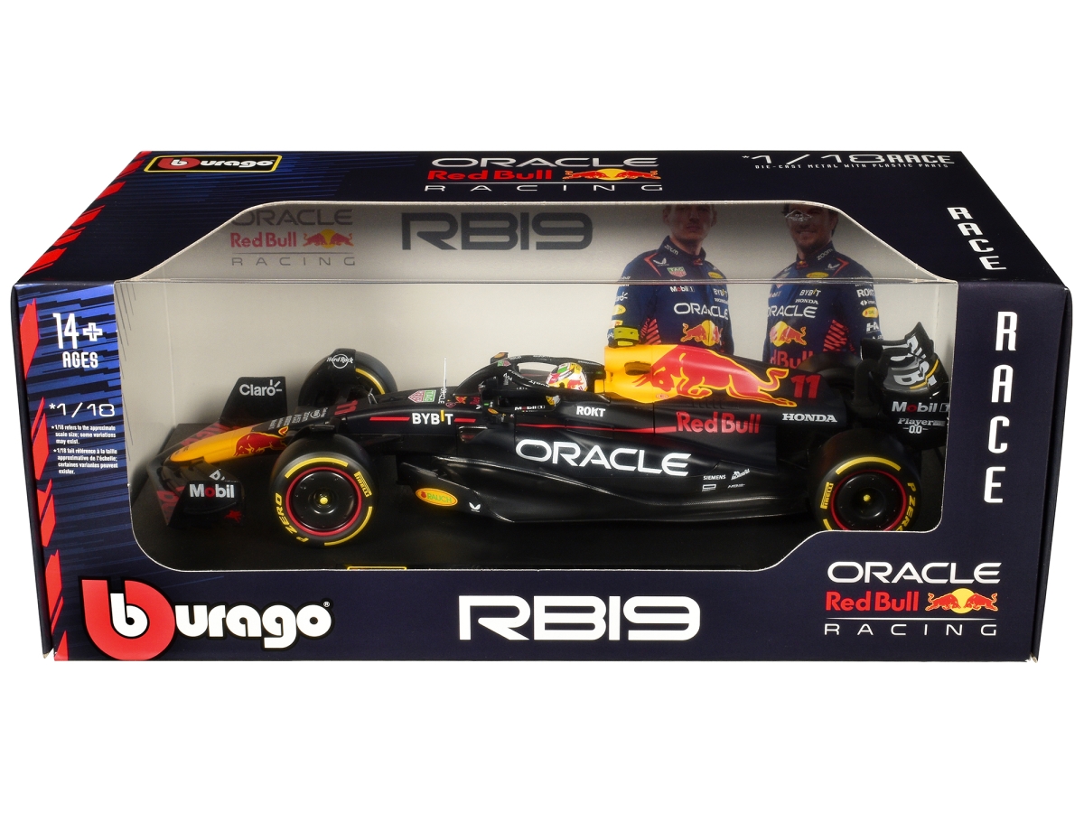 B 18003SP Red Bull Racing RB19 No.11 Sergio Perez Oracle Formula One F1 World Championship 2023 Race Series 1-18 Scale Diecast Model Car