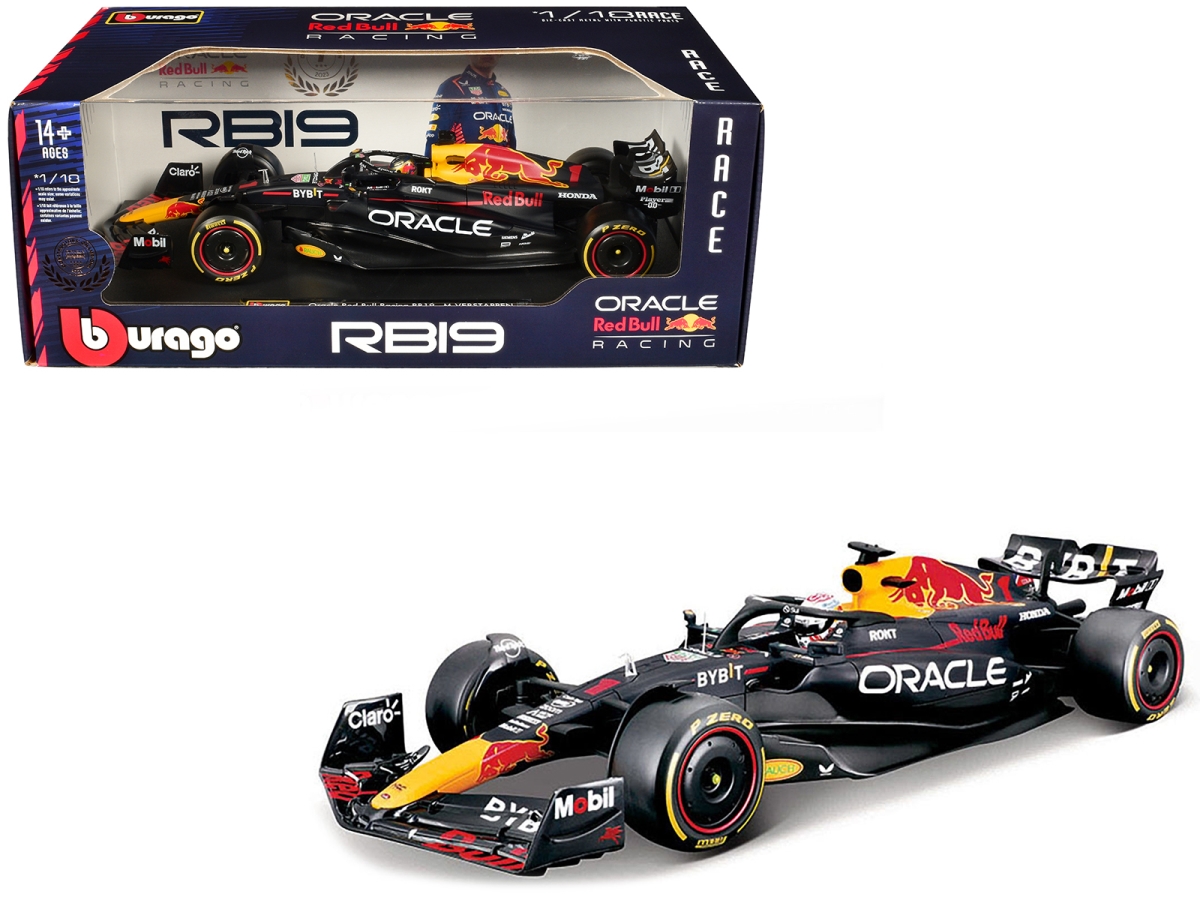 B 18003MV Red Bull Racing RB19 No.1 Max Verstappen Oracle Champion Formula One F1 World Championship 2023 Race Series 1-18 Scale Diecast Model Car