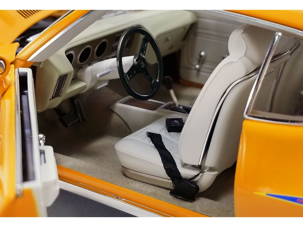 Picture of Acme A1801224 1971 Pontiac GTO Judge Orange Last Ram Air Made Limited Edition to 462 Piece Worldwide 1 by 18 Diecast Model Car