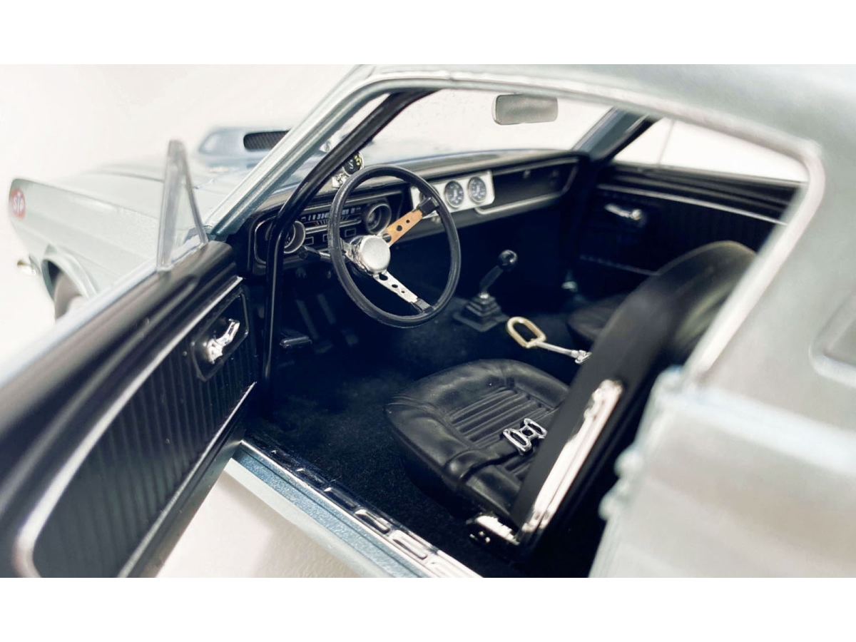 Picture of Acme A1801880 1965 Ford Mustang A-FX Performance Associates - Les Ritchey Silver Metallic with Graphics Limited Edition to 318 Piece Worldwide 1 by 18 Diecast Model Car