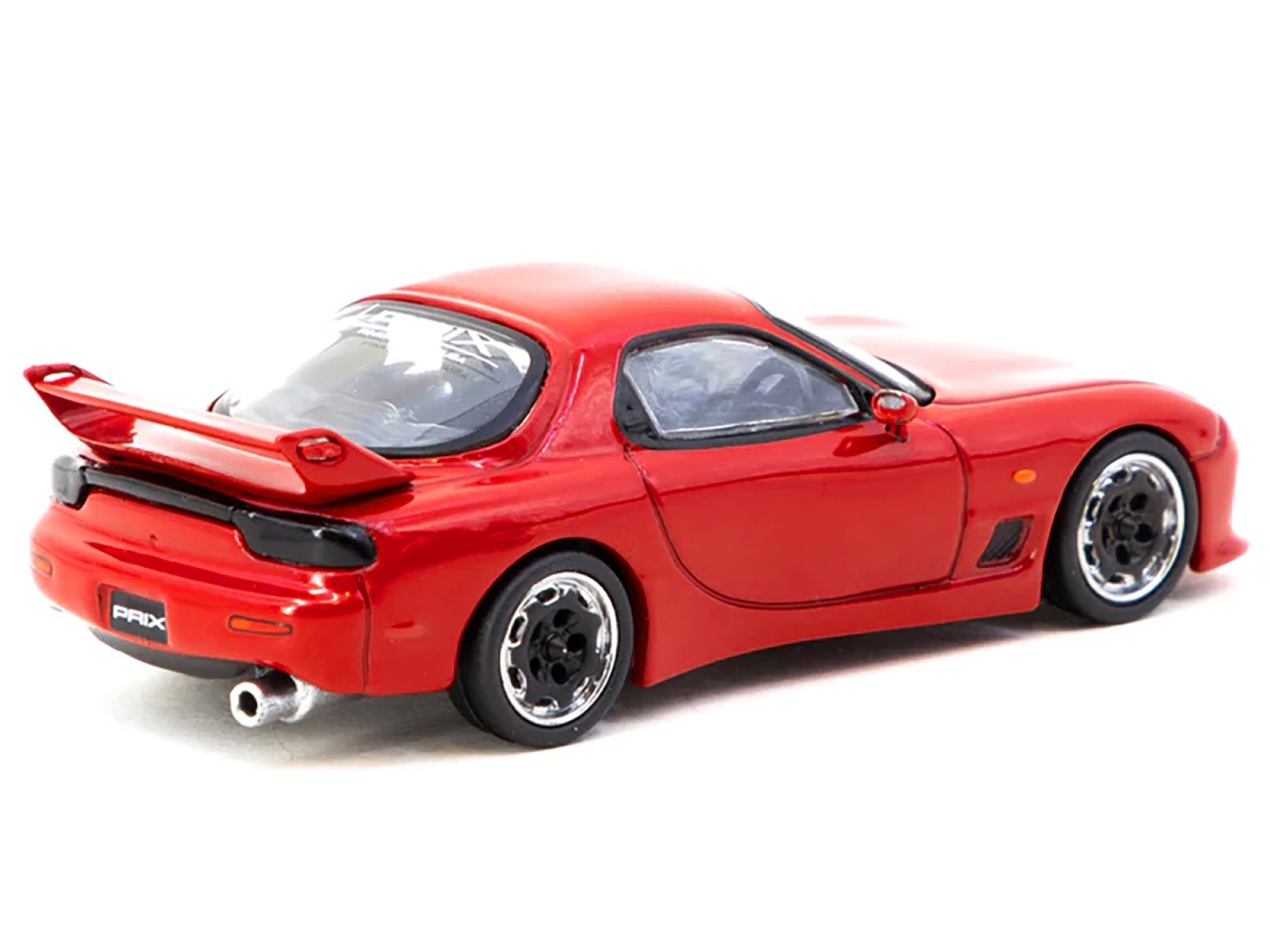 Picture of Tarmac Works T64G-012-PRIX Mazda RX-7 - FD3S Mazdaspeed A-Spec Right Hand Drive PRIX-ESDER Red Global64 Series 1-64 Scale Diecast Model Car