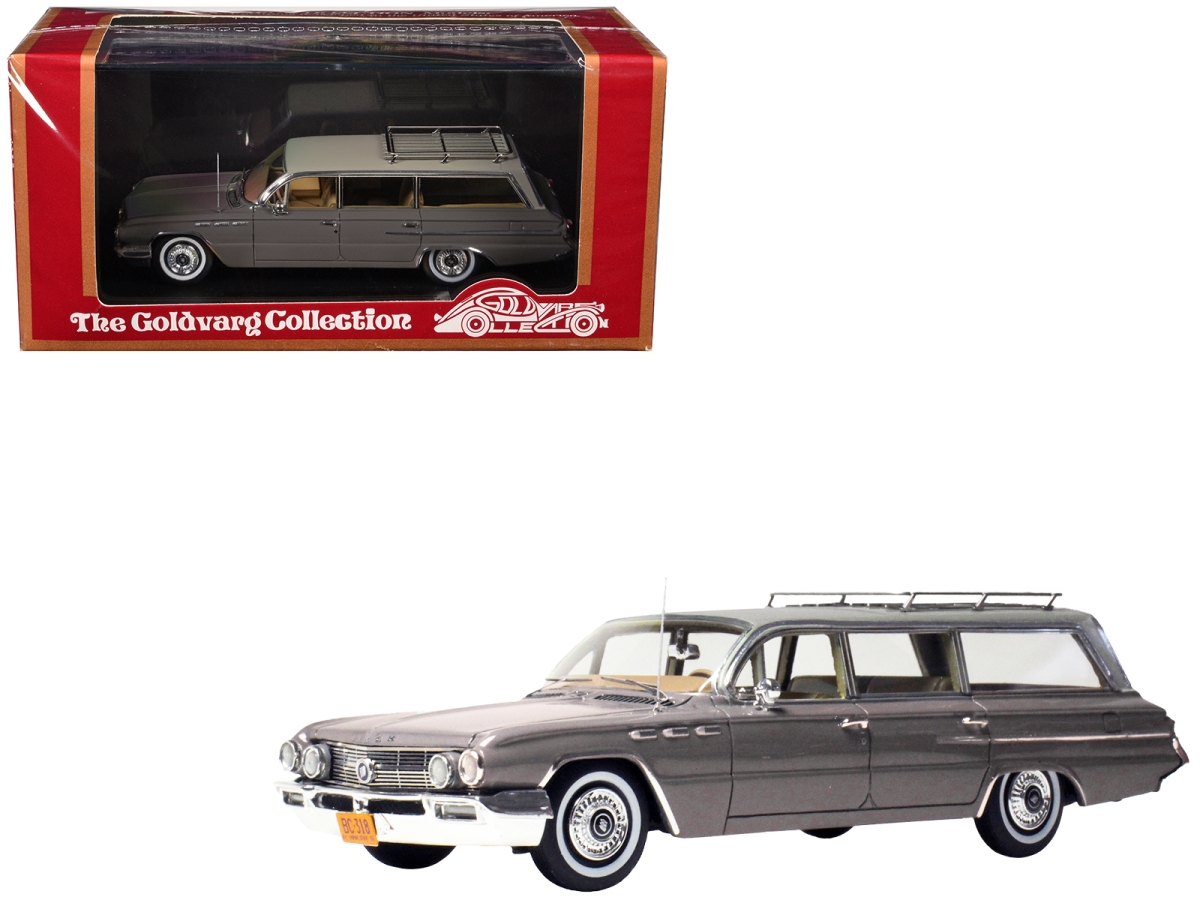 GC-056B 1962 Buick Invicta Station Wagon Fawn Mist Gray with Beige Top Limited Edition to 200 Piece Worldwide 1-43 Scale Model Car -  Goldvarg Collection