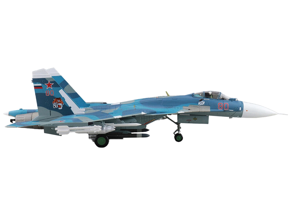Picture of Hobby Master HA6410 Sukhoi Su-33 Flanker D Fighter Aircraft 2nd Aviation Squadron 279th Shipborne Fighter Aviation Regiment - 2005 Russian Navy Air Power Series 1-72 Scale Diecast Model