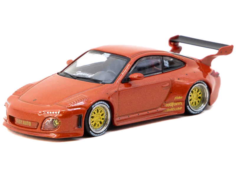 Picture of Tarmac Works T64R-TL053-REM Old & 997 Orange Red Metallic Road64 Series 1-64 Scale Diecast Model Car