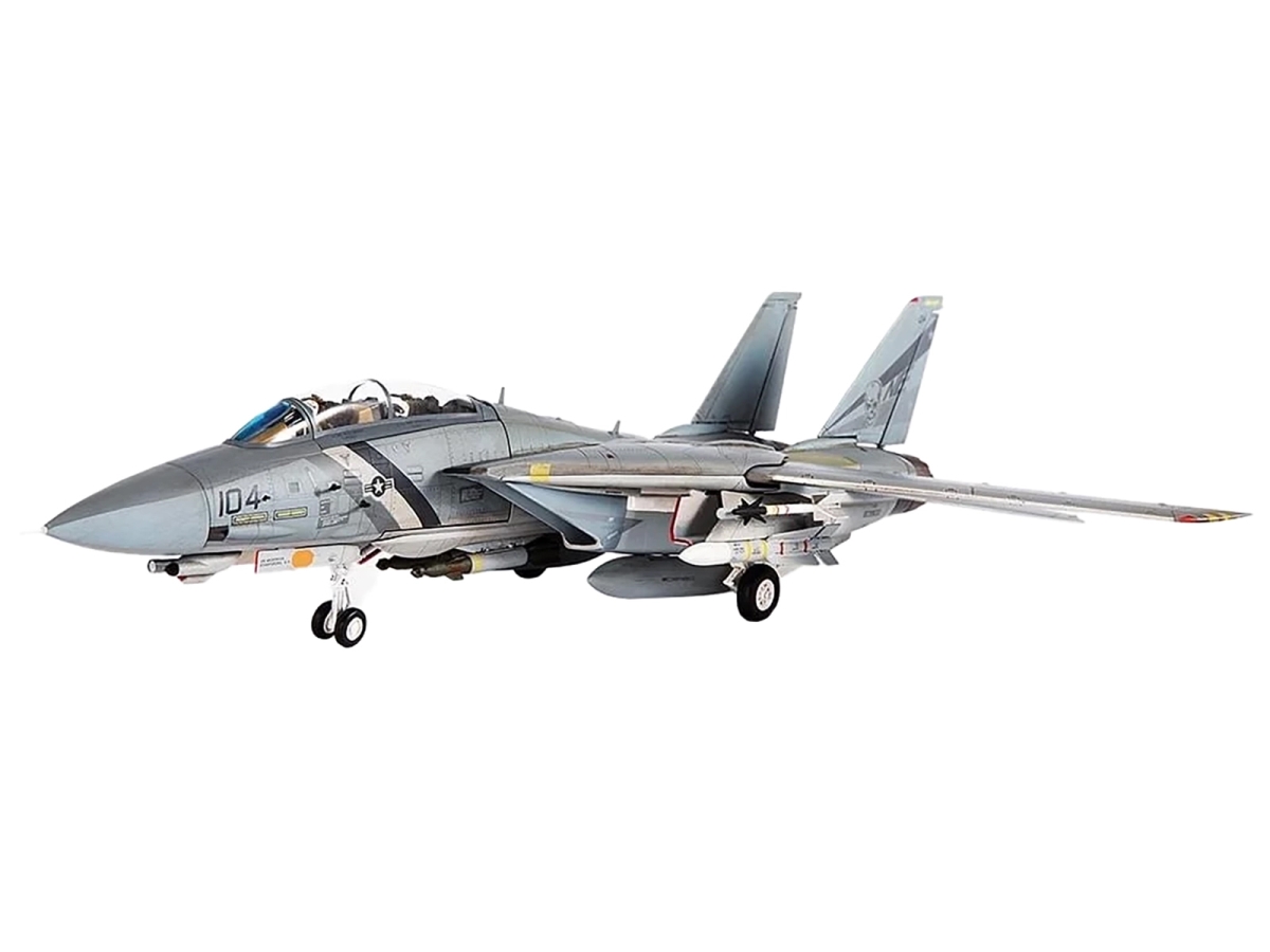 Picture of JC Wings JCW-72-F14-008 Grumman F-14D Tomcat Fighter Aircraft VF-2 Bounty Hunters NE104 - 2002 United States Navy 1-72 Scale Diecast Model