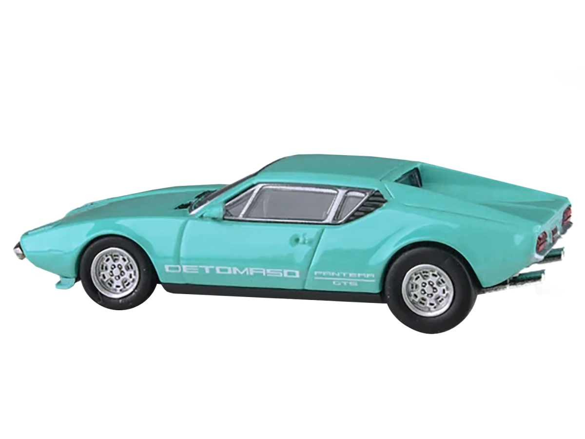 1972 De Tomaso Pantera Verde Aqua 1/64 Diecast Model Car by Paragon Models