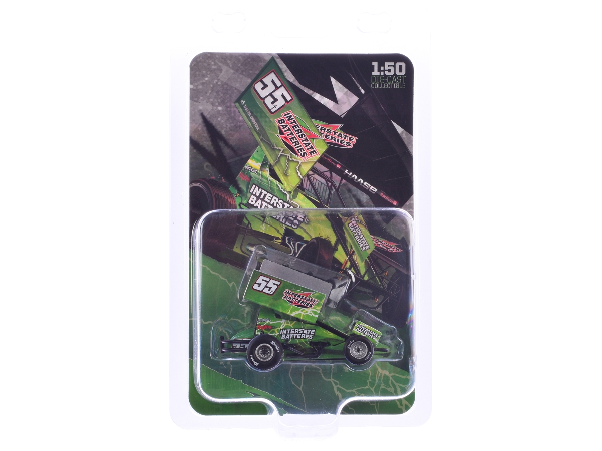 Picture of Acme A5024019 Winged Sprint Car No.55 McKenna Haase Interstate Batteries McKenna Haase Racing - 2024 1-50 Scale Diecast Model Car