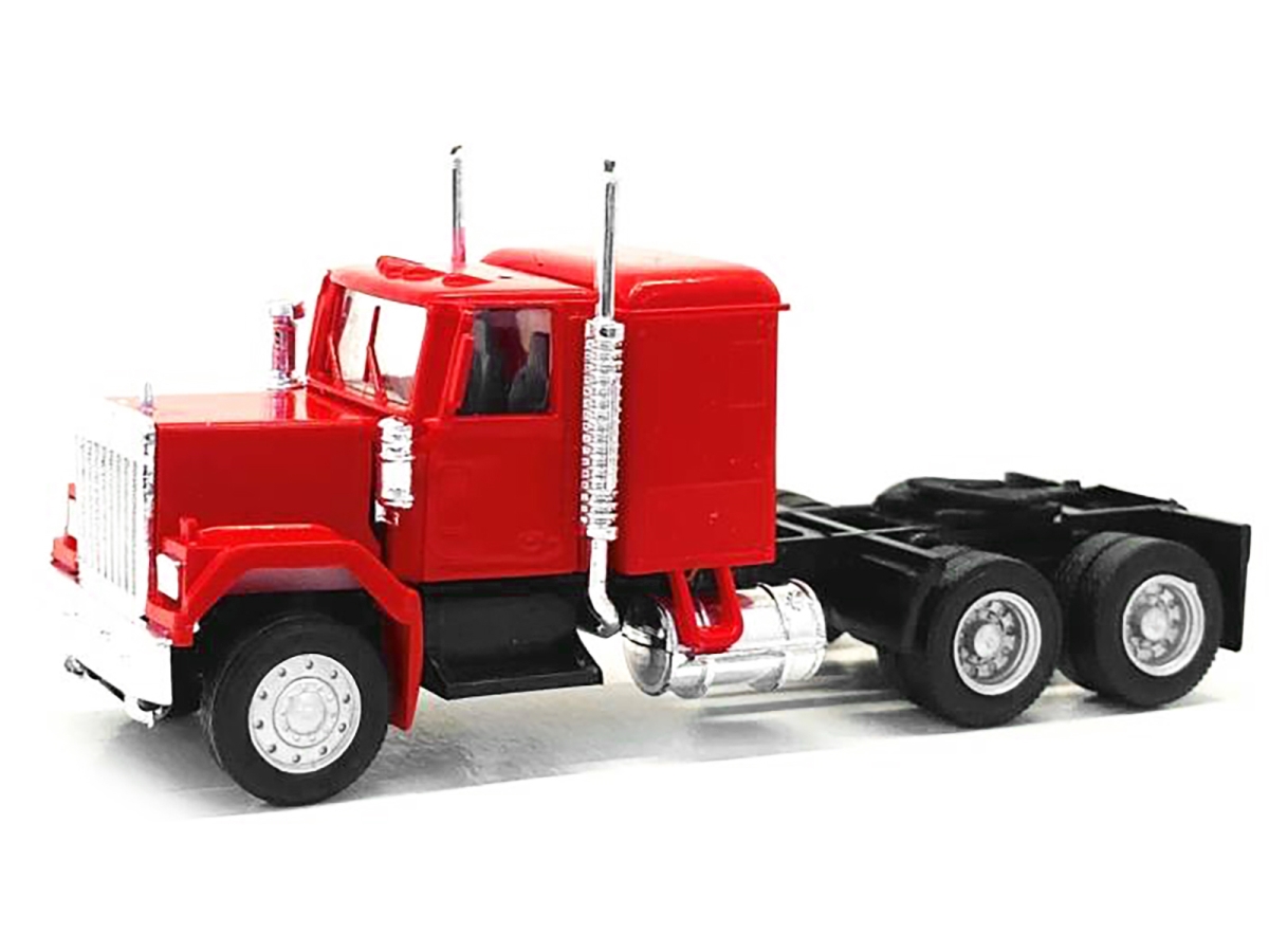 025235R GMC Sleeper Cab Red 1-87 HO Scale Plastic Model Car
