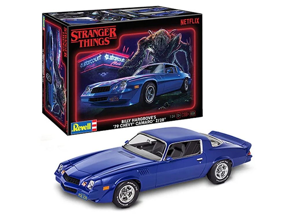 14560 Level 4 Model Kit Billy Hargroves 1979 Chevrolet Camaro Z & 28 Stranger Things - 2016-Current TV Series 1-24 Scale Model Car