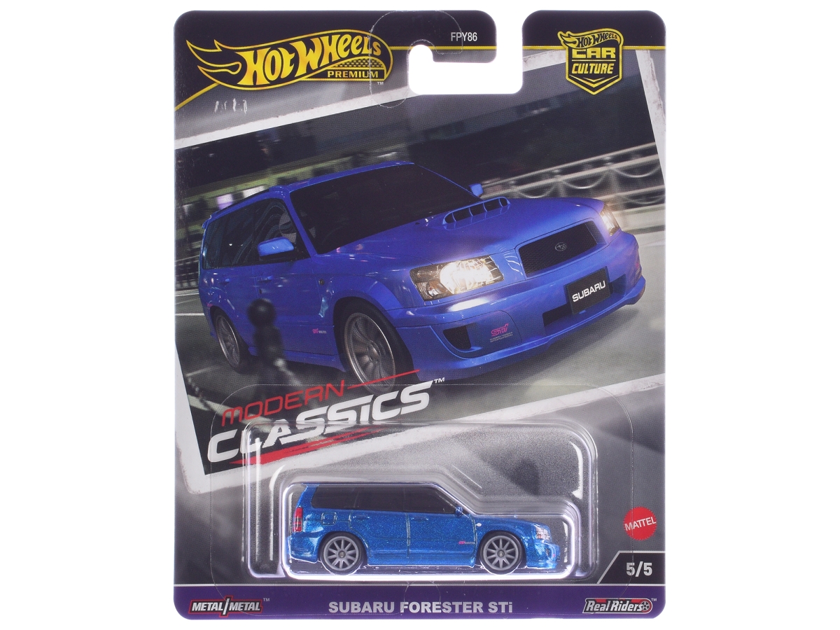 Hotwheels HRV74 Subaru Forester STi Blue Metallic Modern Classics Series Diecast Model Car