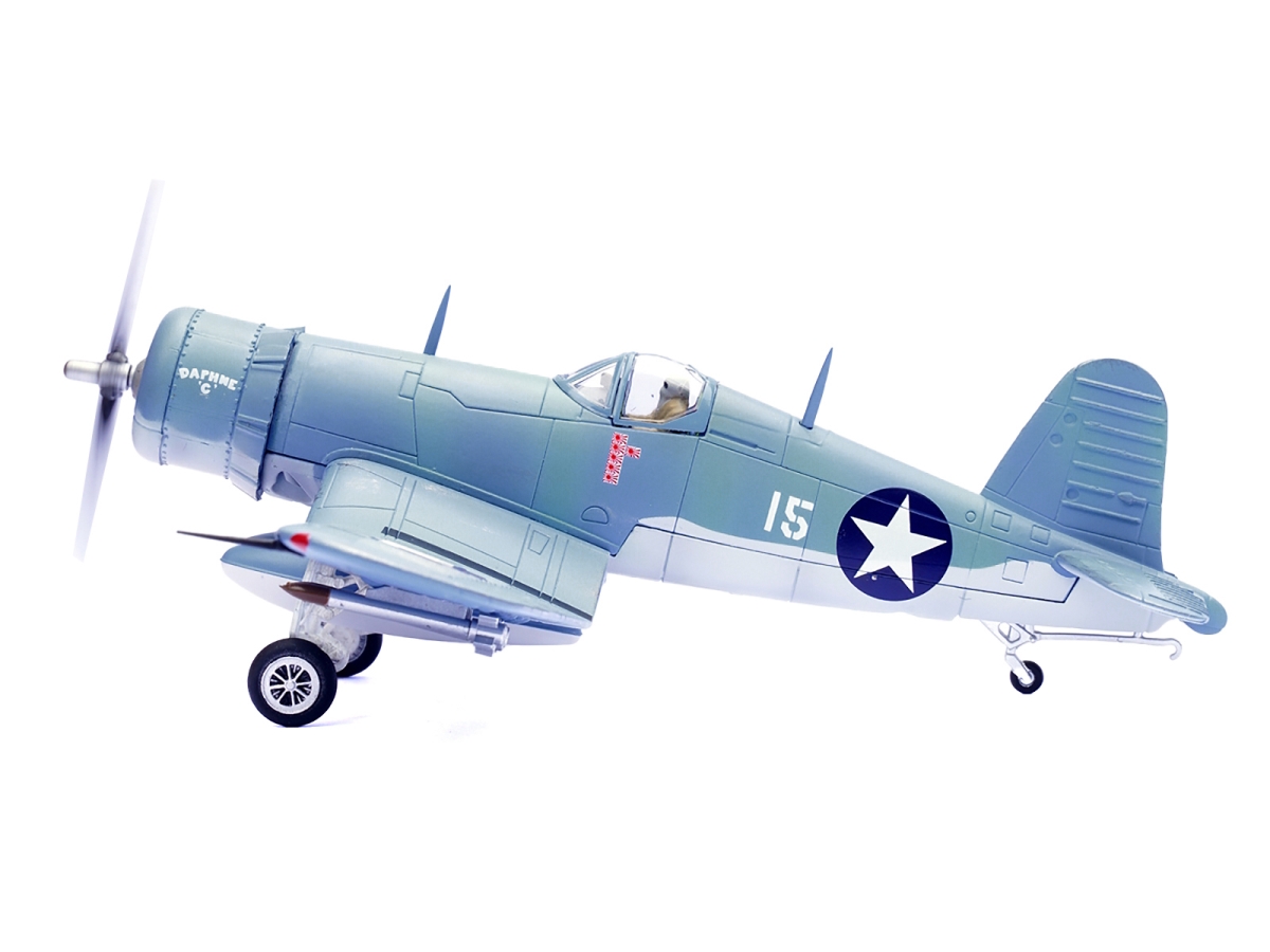 Picture of Legion LEG-14619LF Vought F4U-1 Corsair Fighter Plane Daphne C 2nd Lt. James N. Cupp VMF-213 Hell Hawks Guadalcanal - 1943 United States Marines 1-72 Scale Diecast Model Airplane