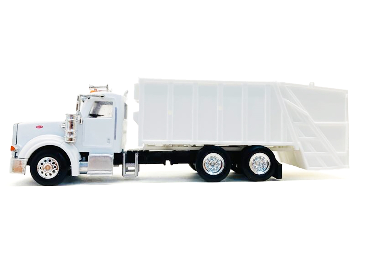 006610W Peterbilt 367 Garbage Truck White 1-87 HO Scale Plastic Model Car