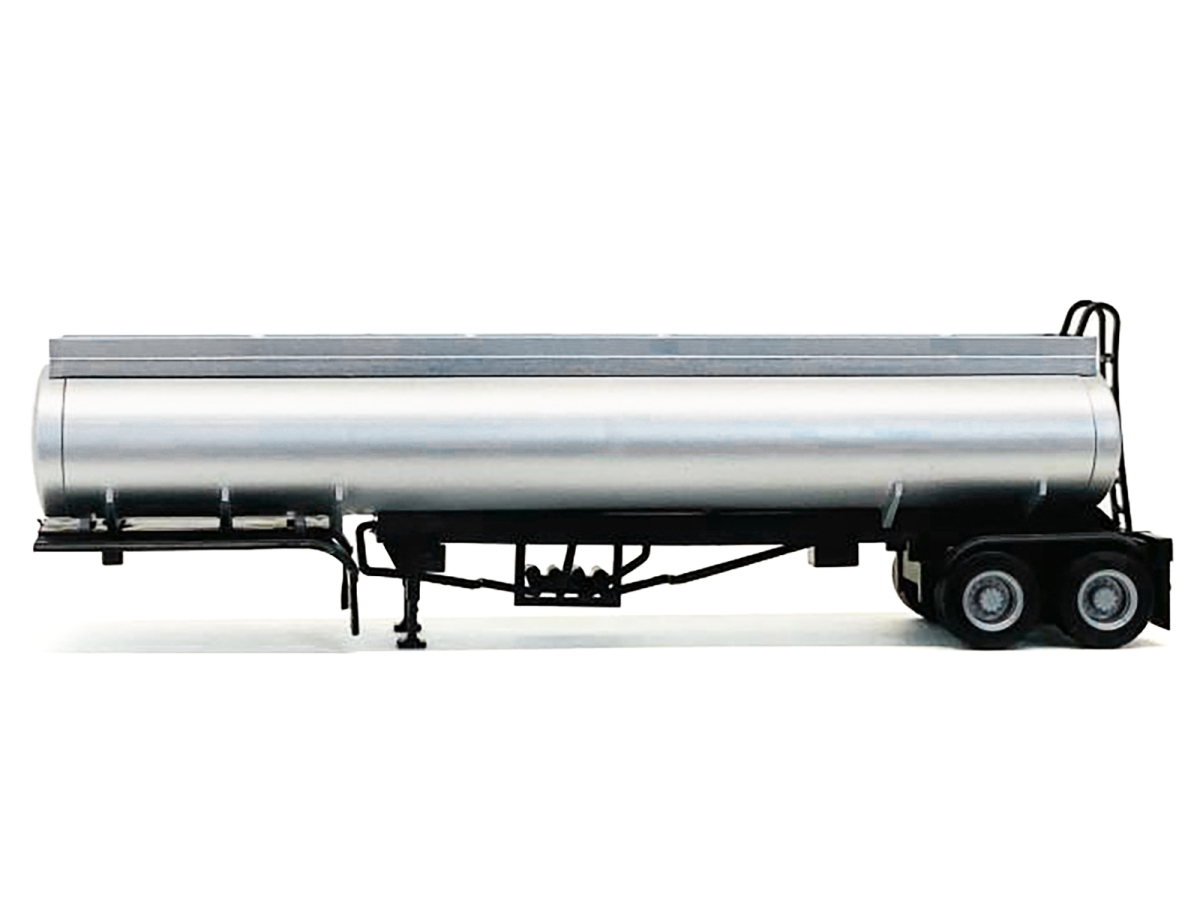 005275S Elliptical Tanker Trailer Silver 1-87 Scale - HO Plastic Model