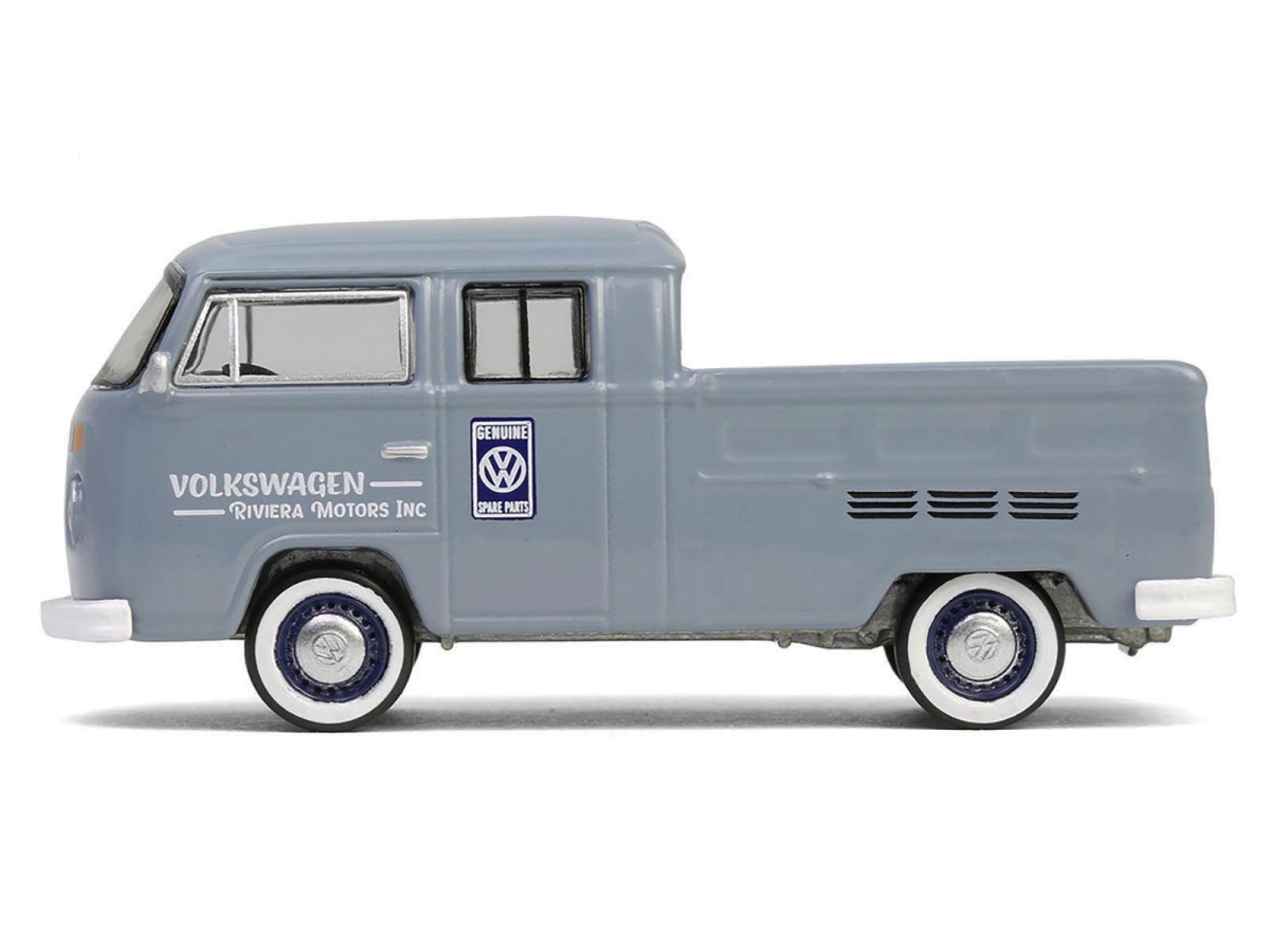 36110D 1978 Volkswagen Type 2 Double Cab Pickup Truck Volkswagen Service Gray Club Vee-Dub Series 20 1-64 Scale Diecast Model Car -  GreenLight