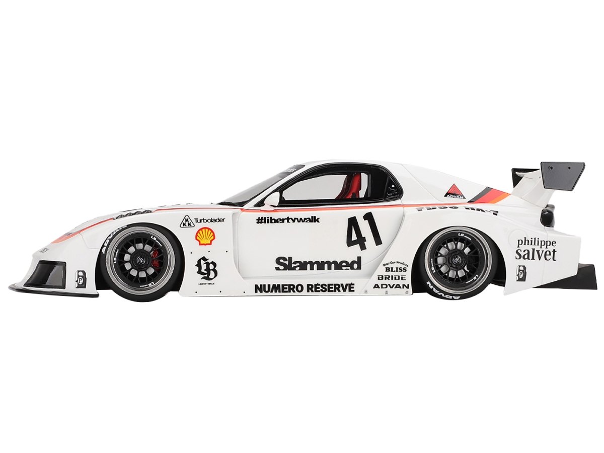 Picture of Top Speed TS0531 Mazda RX-7 LB-Super Silhouette No.41 Numero Reserve White 1-18 Scale Model Car