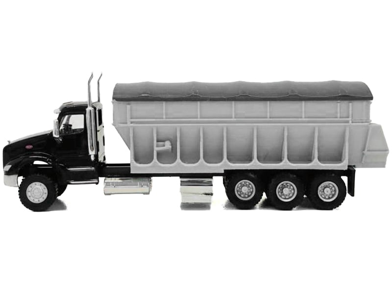 006615BK Peterbilt 579 Potato & Sugar Beet Truck Black 1-87 HO Scale Plastic Model Car