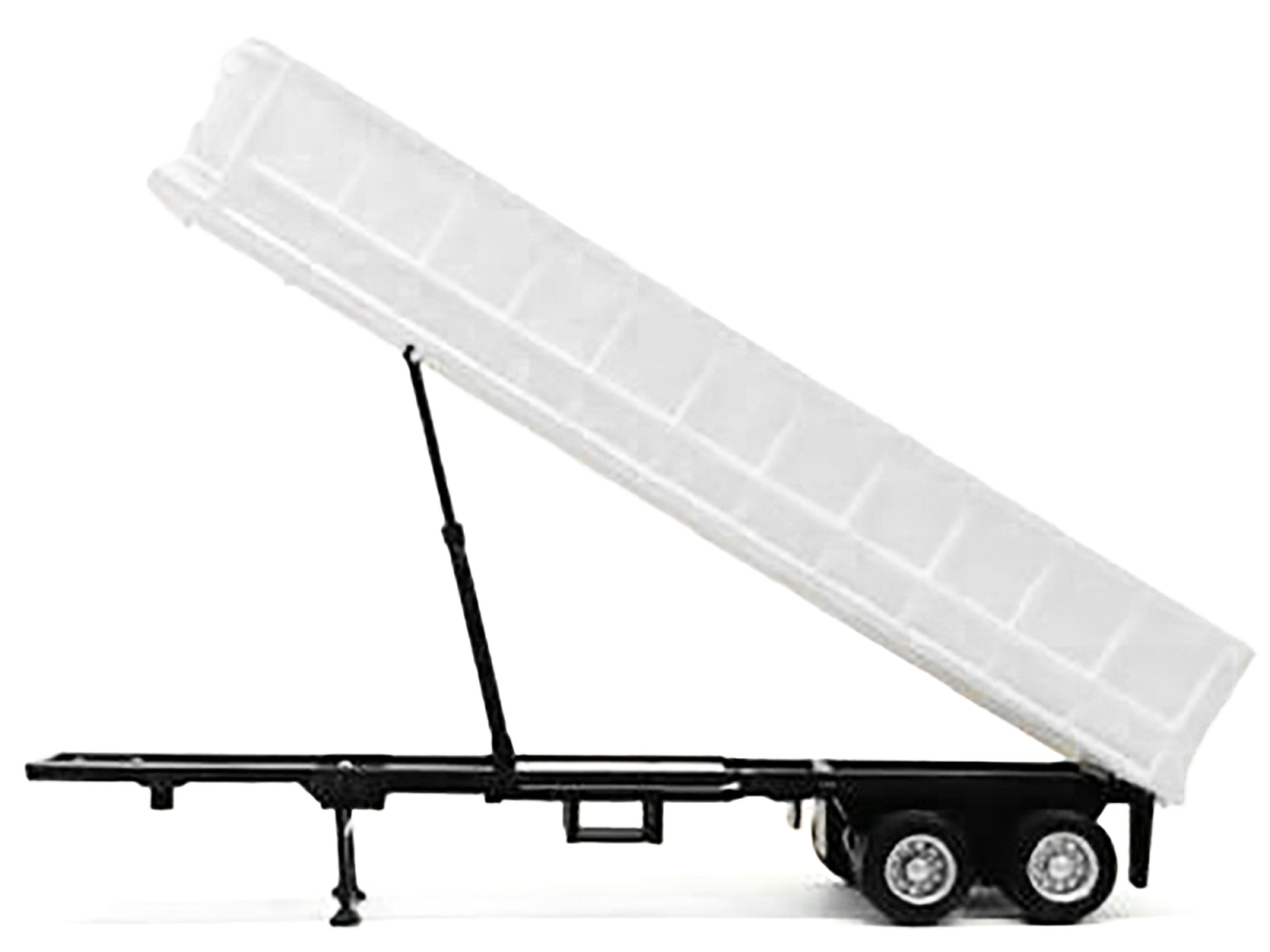 005281W 36 ft. Gravel Trailer White 1-87 Scale - HO Plastic Model