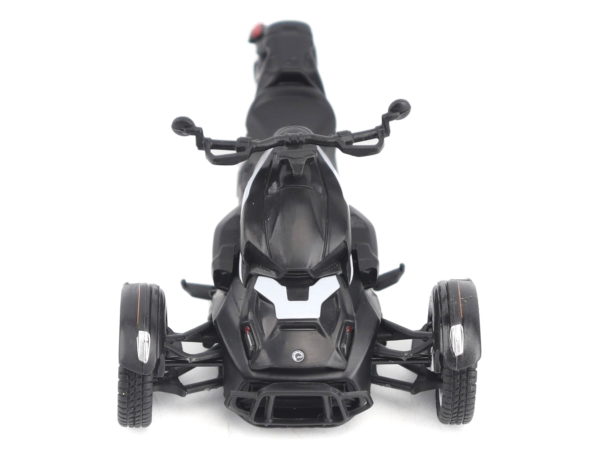 Can-Am Ryker Rally Diecast Model - Ghost Black - 1:32 Scale - Real Rubber Tires