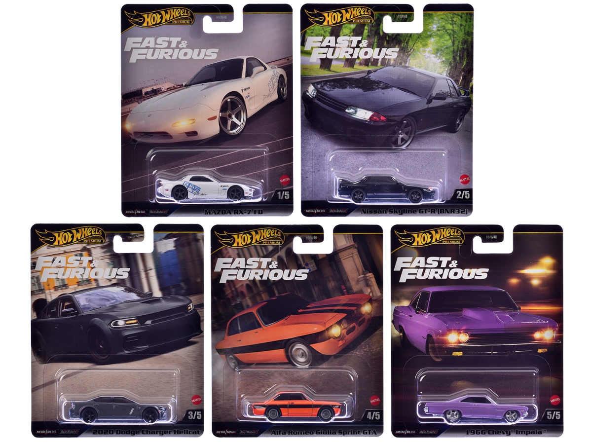Hotwheels HNW46-956K Fast & Furious 2025 Set K Diecast Model Cars -  HOT WHEELS