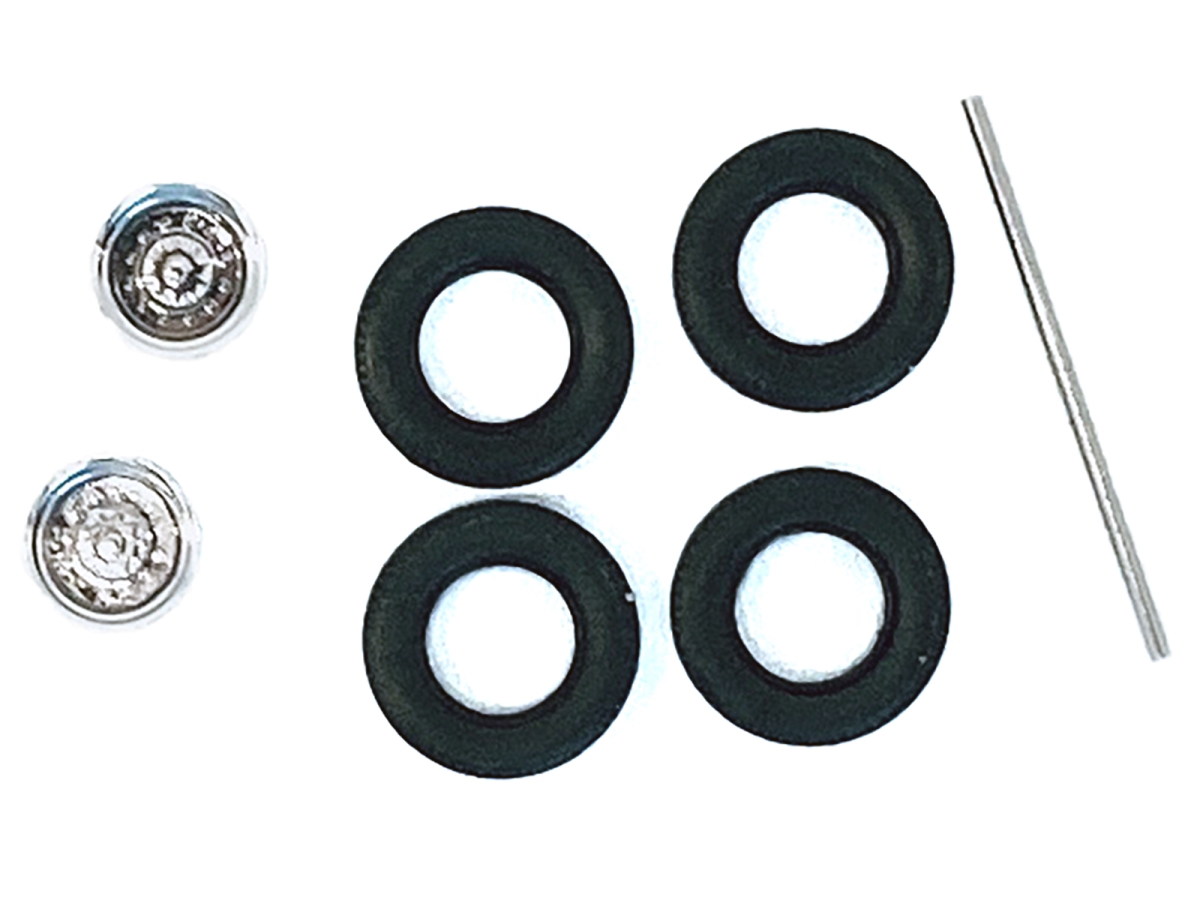 054864BK 1-87 Scale Rear Wheelset Planetary HO Plastic Model - Chrome