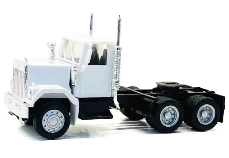 GMC Short Day Cab White 1/87 (HO) Scale Plastic Model Car by Promotex