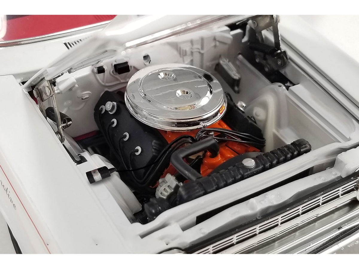 Picture of Acme A1806705 1-18 Scale 1967 Plymouth Belvedere II Super Stock Don Grotheer with Graphics & Red Interior Diecast Model Car ACME - White & Red