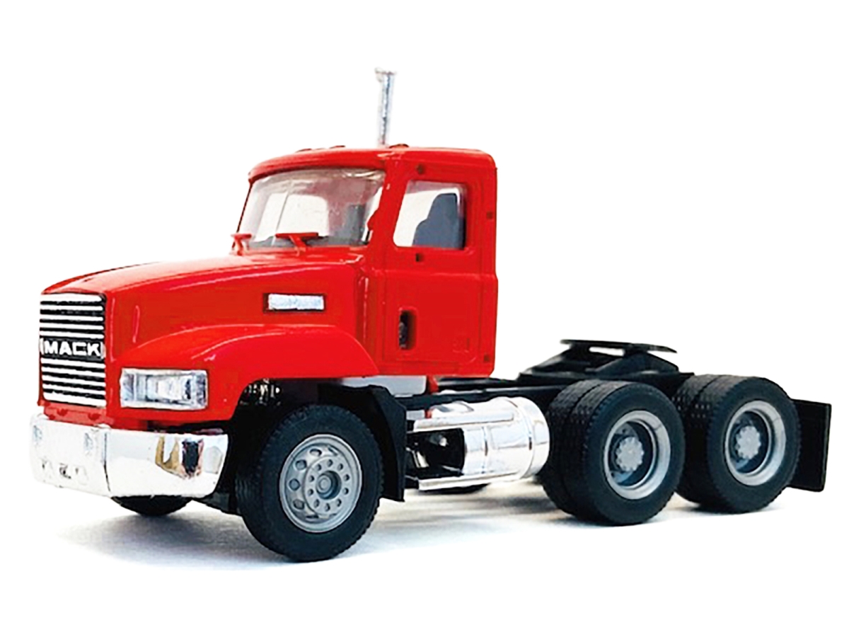 015264R 1-87 Scale Mack 603 Short Day Cab HO Plastic Model Car - Red