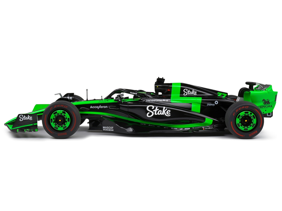 Picture of Solido S1814102 No.77 Kick Sauber C44 Valtteri Bottas Sauber Team Formula One F1 Japan GP 2024 Competition Series 1-18 Scale Diecast Model Car