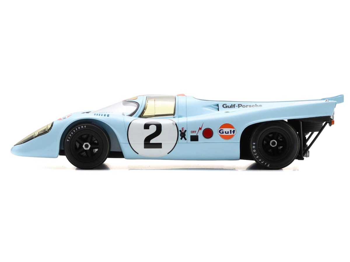 Picture of Spark 18DA71 No.2 Porsche 917K Pedro Rodriguez-Jackie Oliver J.W. Automotive Engineering Winner 24 Hours of Daytona 1971 with Acrylic Display Case 1-18 Scale Model Car