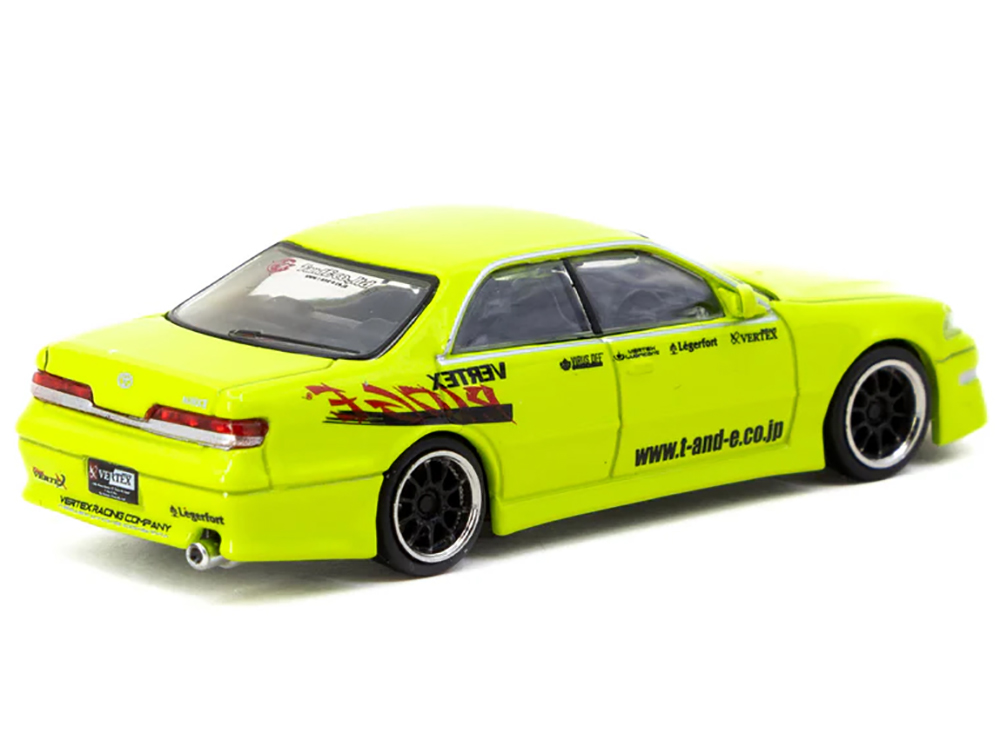 Picture of Tarmac Works T64G-024-LG Toyota Vertex Mark II JZX100 Right Hand Drive Tokyo Auto Salon 2025 Special Edition Light Green Global64 Series 1-64 Scale Diecast Model Car
