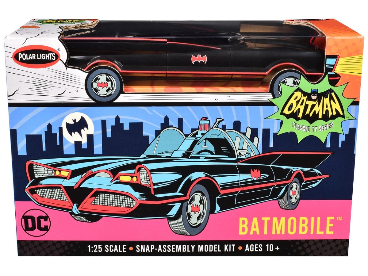 POL1007 Skill 2 Batmobile Batman 1966-1968 TV Series 1-25 Scale Model Kit