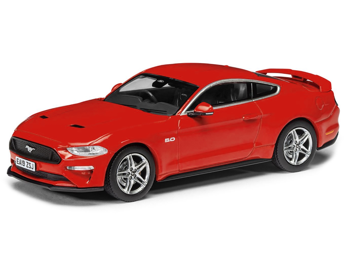 Corgi VA15503 Ford Mustang Mk6 GT Fastback 5.0 Right Hand Drive Race Red Vanguards Series 1-43 Scale Diecast Model Car