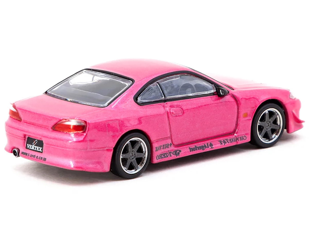 Picture of Tarmac Works T64G-023-PI Nissan Silvia S15 Vertex Right Hand Drive Pink Metallic Global64 Series 1-64 Scale Diecast Model Car