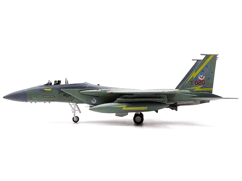 FS058A McDonnell Douglas F-15A Eagle Aircraft Spitting Kittens 5th Fighter-United States Air Force 1-100 Scale Diecast Model Airplane