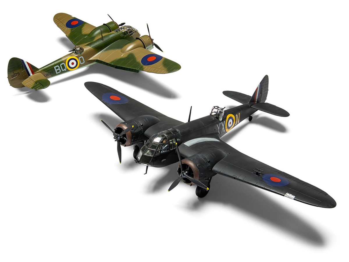 Picture of Airfix A04059 Level 2 Bristol Blenheim Mk.IF Aircraft with 2 Scheme Options 1-72 Scale Plastic Model Kit
